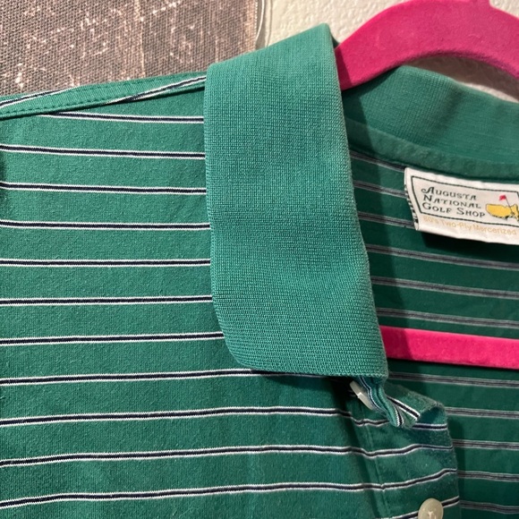 Masters Green Polo Shirt with Stripes - Picture 4 of 5